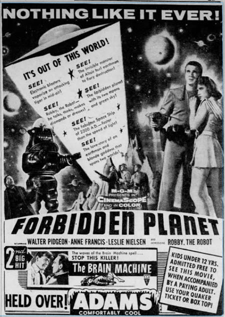 Adams Theatre - Classic Ad From 11 Apr 1943 (newer photo)